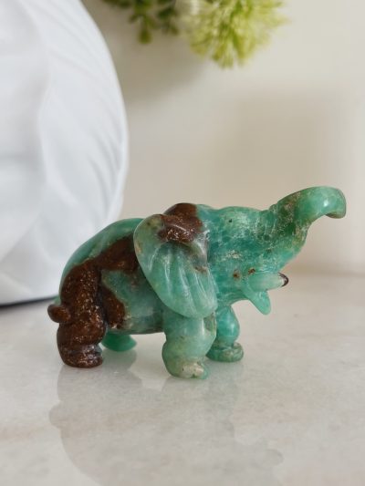 Chrysoprase Elephant - Crystal Empire Australia
