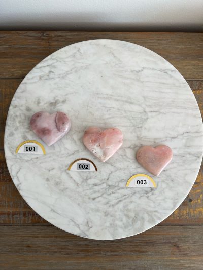 Pink Opal Heart - Crystal Empire Australia
