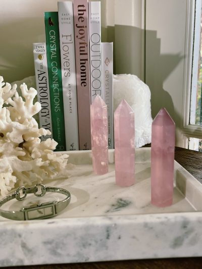 Rose Quartz Point AAA Grade (pick your own) - Crystal Empire Australia