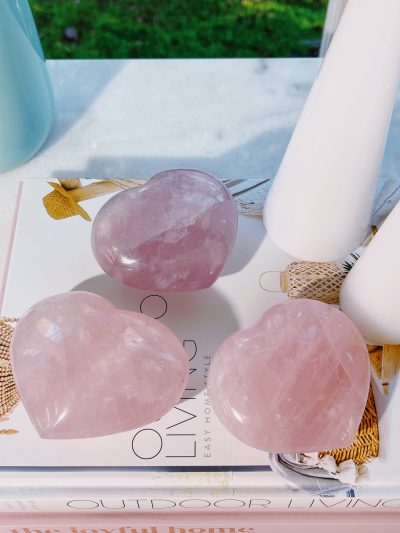 Rose Quartz Heart (Pick your own) - Crystal Empire Australia