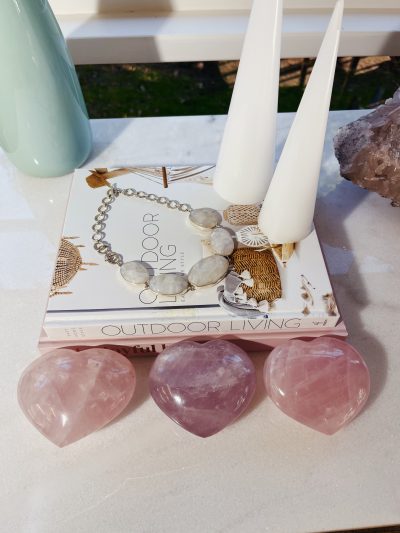 Rose Quartz Heart (Pick your own) - Crystal Empire Australia