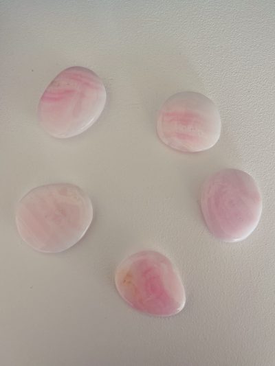 Pink Aragonite Flat Stone - Crystal Empire Australia