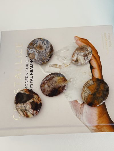 Crazy Lace Agate Flat Stone - Crystal Empire Australia
