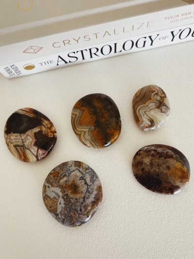 Crazy Lace Agate Flat Stone - Crystal Empire Australia