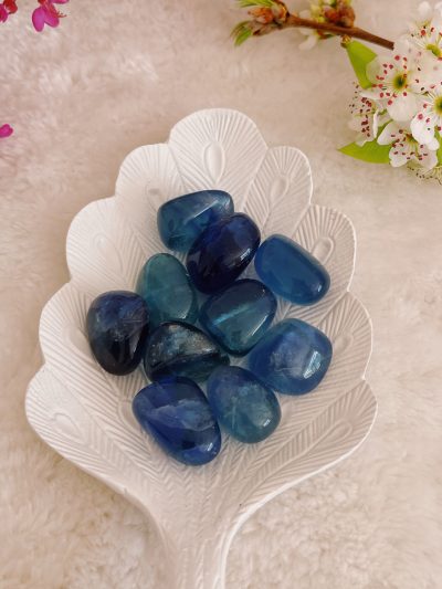 Fluorite Blue Tumbled Stone - Crystal Empire Australia