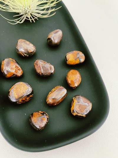 Boulder Opal Tumbled Stone - Crystal Empire Australia