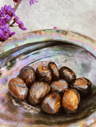 Boulder Opal Tumbled Stone - Crystal Empire Australia
