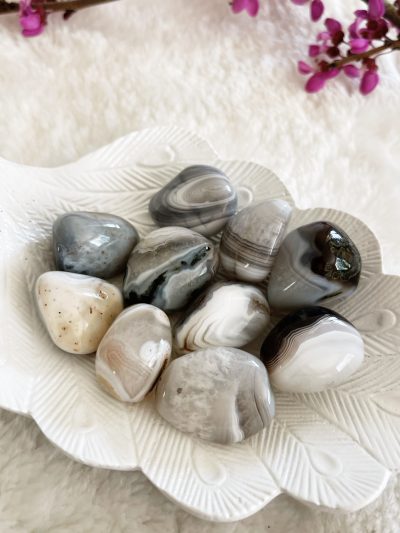 Botswana Agate Tumbled Stone - Crystal Empire Australia
