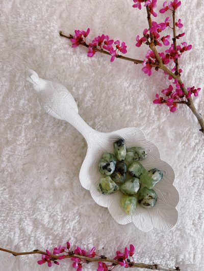 Prehnite Tumbled Stone - Crystal Empire Australia