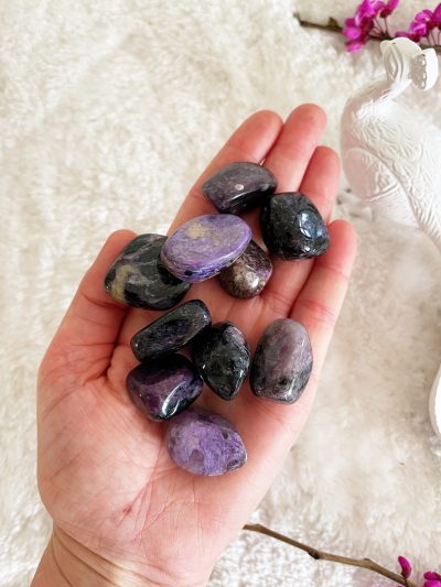 Charoite Tumbled Stone - Crystal Empire Australia