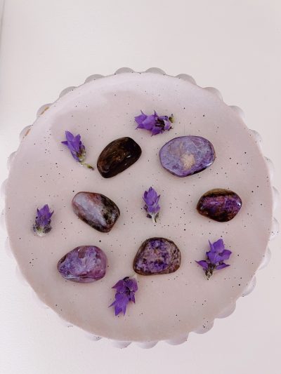 Charoite Tumbled Stone - Crystal Empire Australia