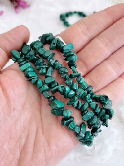 chrysoprase pebble bracelet