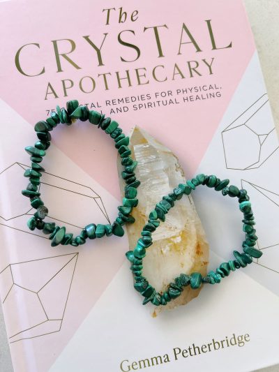 chrysoprase pebble bracelet
