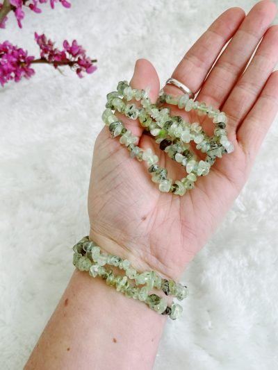 green pebble bracelet