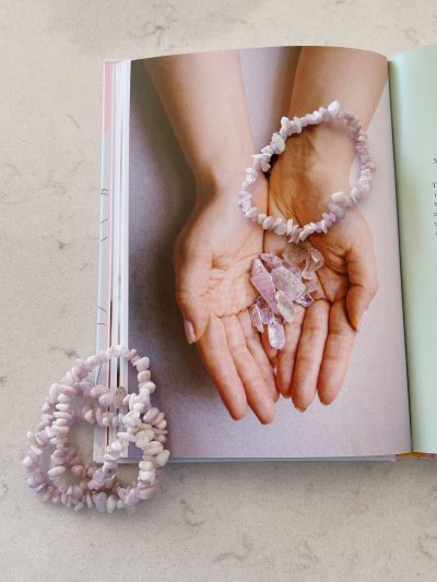 purple pebble bracelet