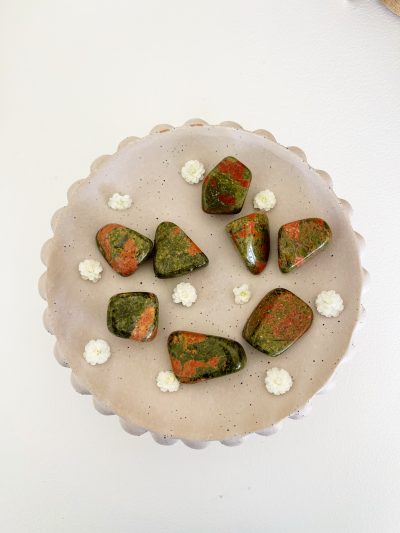 Unakite Tumbled Stone - Crystal Empire Australia