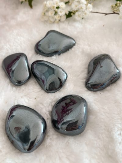 Hematite Tumbled Stone - Crystal Empire Australia
