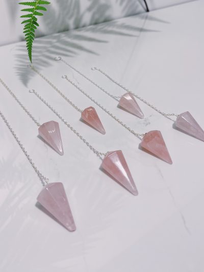 Rose Quartz Pendulum - Crystal Empire Australia