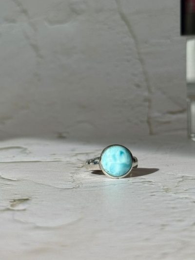 Larimar Ring Sterling Silver