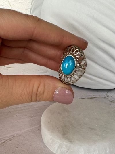 Turquoise Ring Sterling Silver