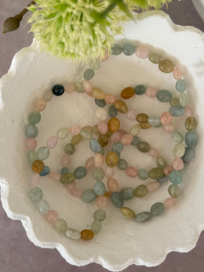 Morganite Tumbled Bracelet