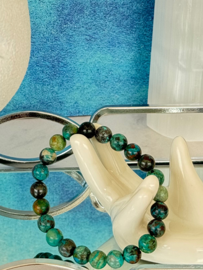 Chrysocolla Bead Bracelet 8mm
