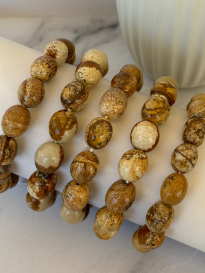 Picture Jasper Tumbled Bracelet