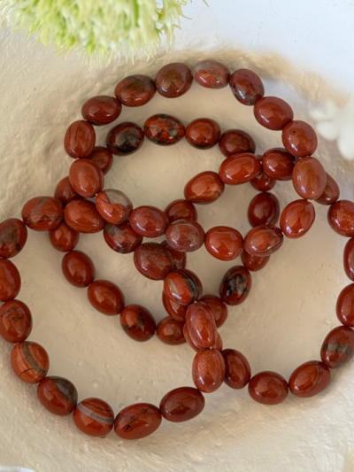 Red Jasper Tumbled Bracelet