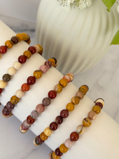 Mookaite Bead Bracelet 6mm
