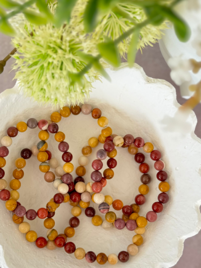 Mookaite Bead Bracelet 6mm