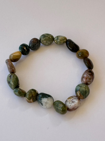 Ocean Jasper Tumbled Bracelet