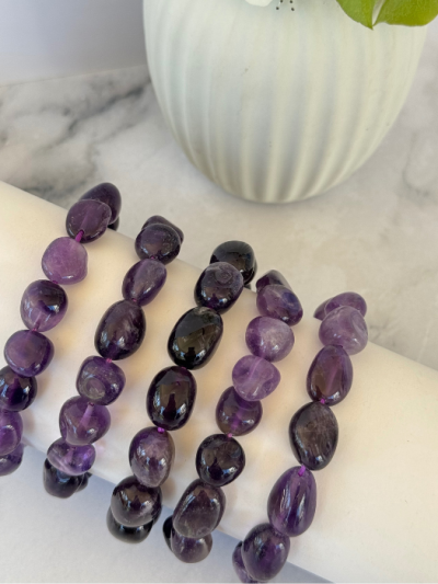 Charoite Tumbled Bracelet