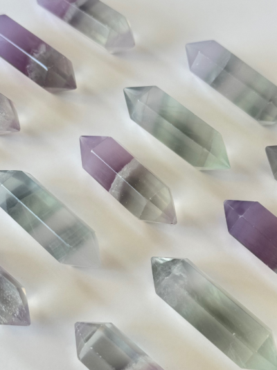 Lilac Fluorite Double Terminated Point