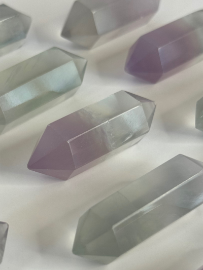 Lilac Fluorite Double Terminated Point