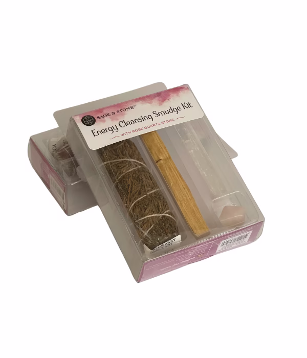 Energy Cleansing Smudge Kit 1 energy cleansing kit with smudge and selenite