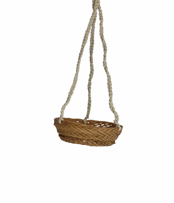 Woven Hanging Basket 1 woven hanging basket