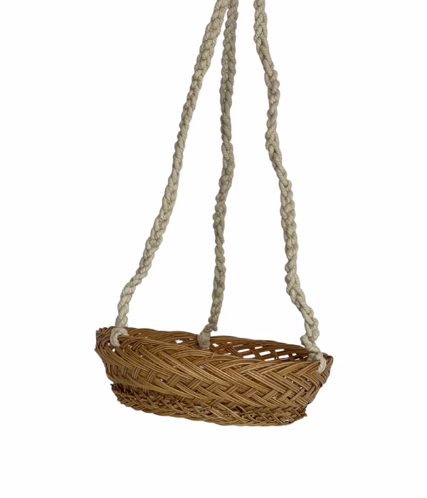 Woven Hanging Basket 3 woven hanging basket