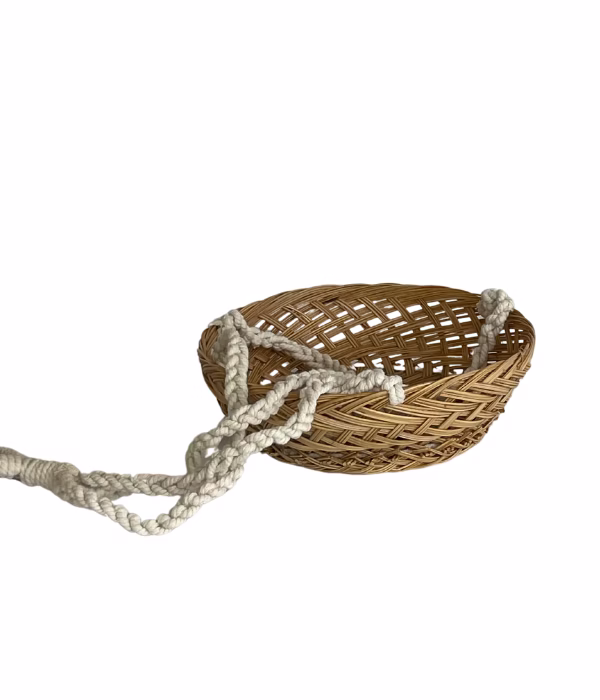 Woven Hanging Basket 2 woven basket